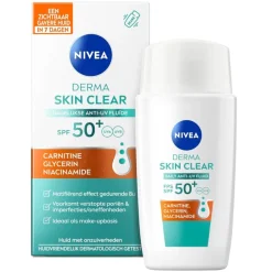 Nivea Skincare Nivea Derma Skin Clear Dagelijkse Anti-Uv Fluïde< Zonnebrand|Dagcreme