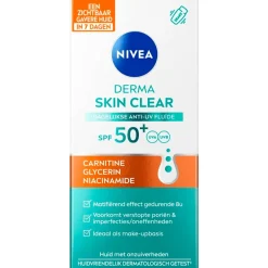 Nivea Skincare Nivea Derma Skin Clear Dagelijkse Anti-Uv Fluïde< Zonnebrand|Dagcreme