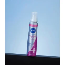 Diamond Gloss Care Hold 4 Mousse|Nivea