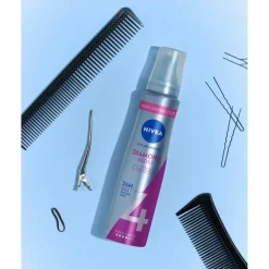 Diamond Gloss Care Hold 4 Mousse|Nivea
