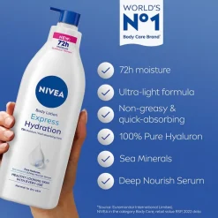 Nivea Express Hydratation Bodylotion met Pomp< Bodylotion