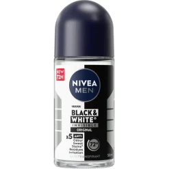 Black & White Invisible Original Antitranspirant Roller|Nivea Men Hot