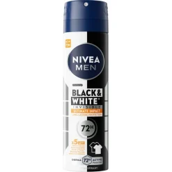Nivea Men Black & White Invisible Ultimate Impact Antitranspirant Spray< Deospray