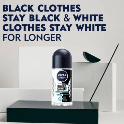 Black & White Invisible Fresh Antitranspirant Roller|Nivea Men New