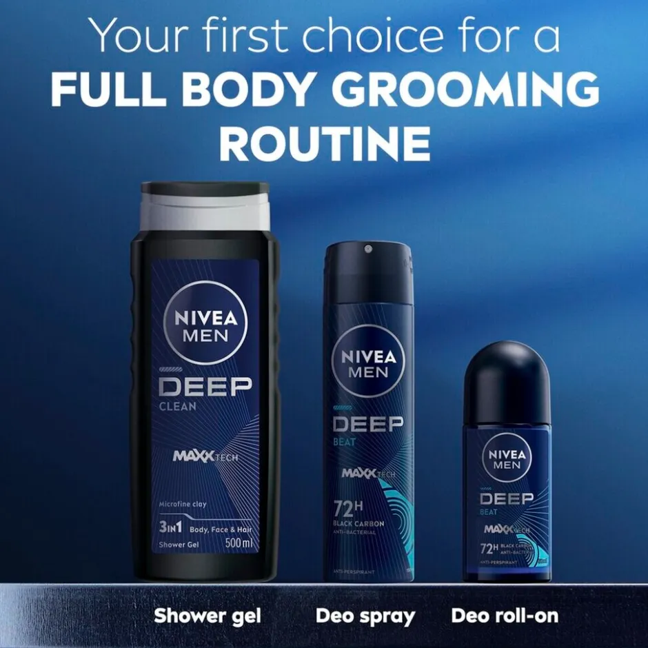 Nivea Men Deep Beat Antitranspirant Roller< Deoroller
