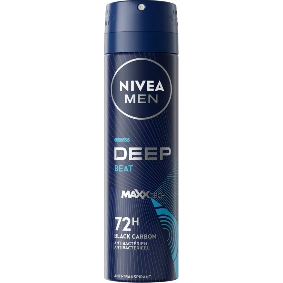Deep Black Carbon Beat Antitranspirant Spray|Nivea Men Hot