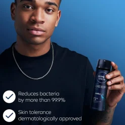 Deep Black Carbon Beat Antitranspirant Spray|Nivea Men Hot