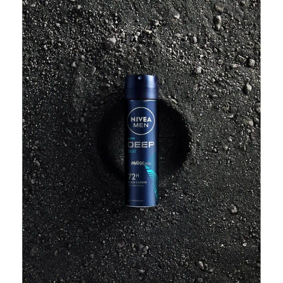 Deep Black Carbon Beat Antitranspirant Spray|Nivea Men Hot