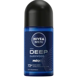 Deep Black Carbon Dark Wood Antitranspirant Roller|Nivea Men Sale