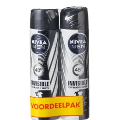 Invisible For Black & White Deodorant Spray|Nivea Men New