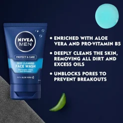Nivea Men Protect & Care Verfrissende Face Wash< Gezichtsreiniging Mannen
