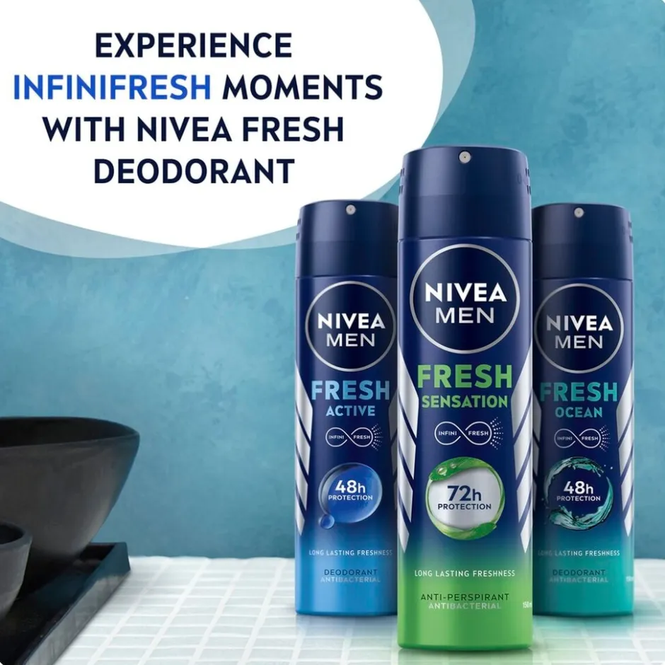 Nivea Men Sensation Fresh Deodorant Spray< Deospray