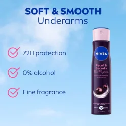 Nivea Pearl & Beauty Soft & Smooth Deodorant Spray< Deospray