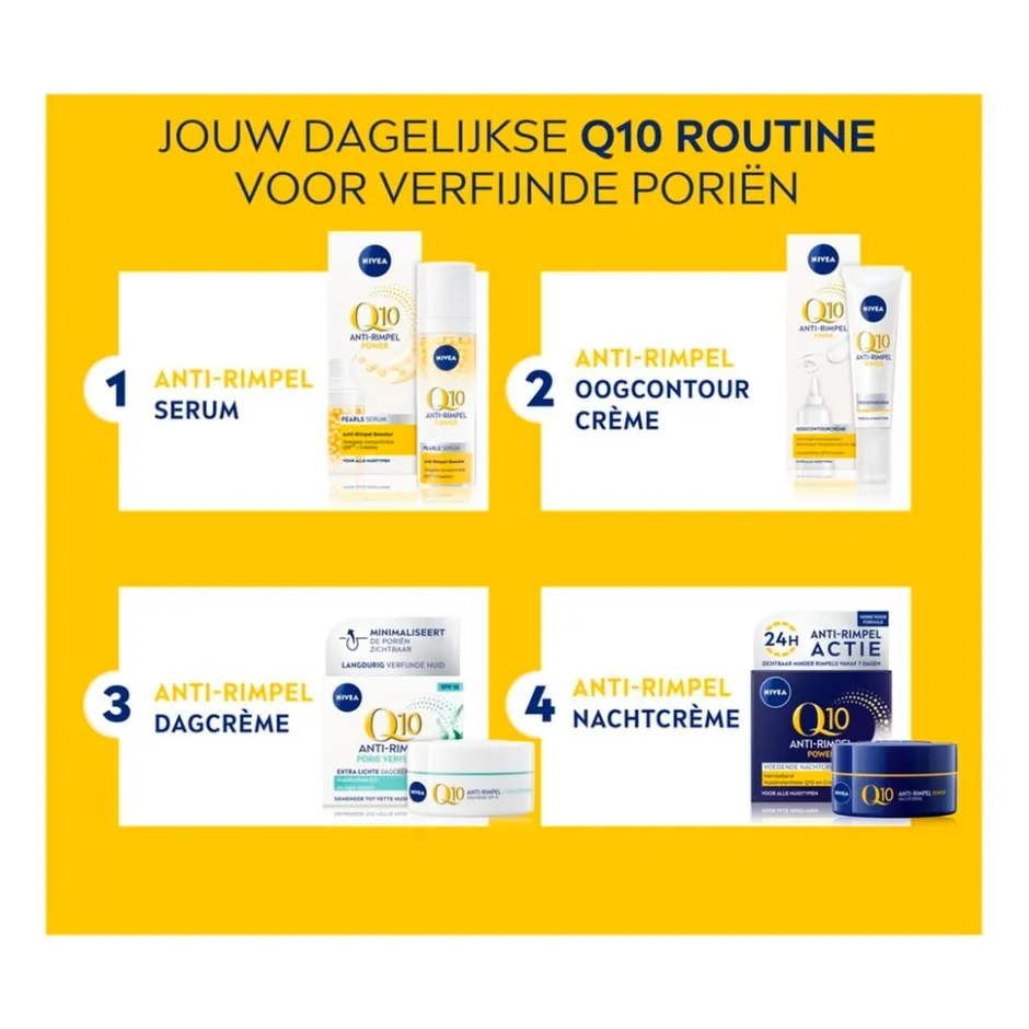 Nivea Skincare NIVEA Q10 Power Anti-Rimpel Porie Verfijnende Extra Lichte Dagcrème< Dagcreme