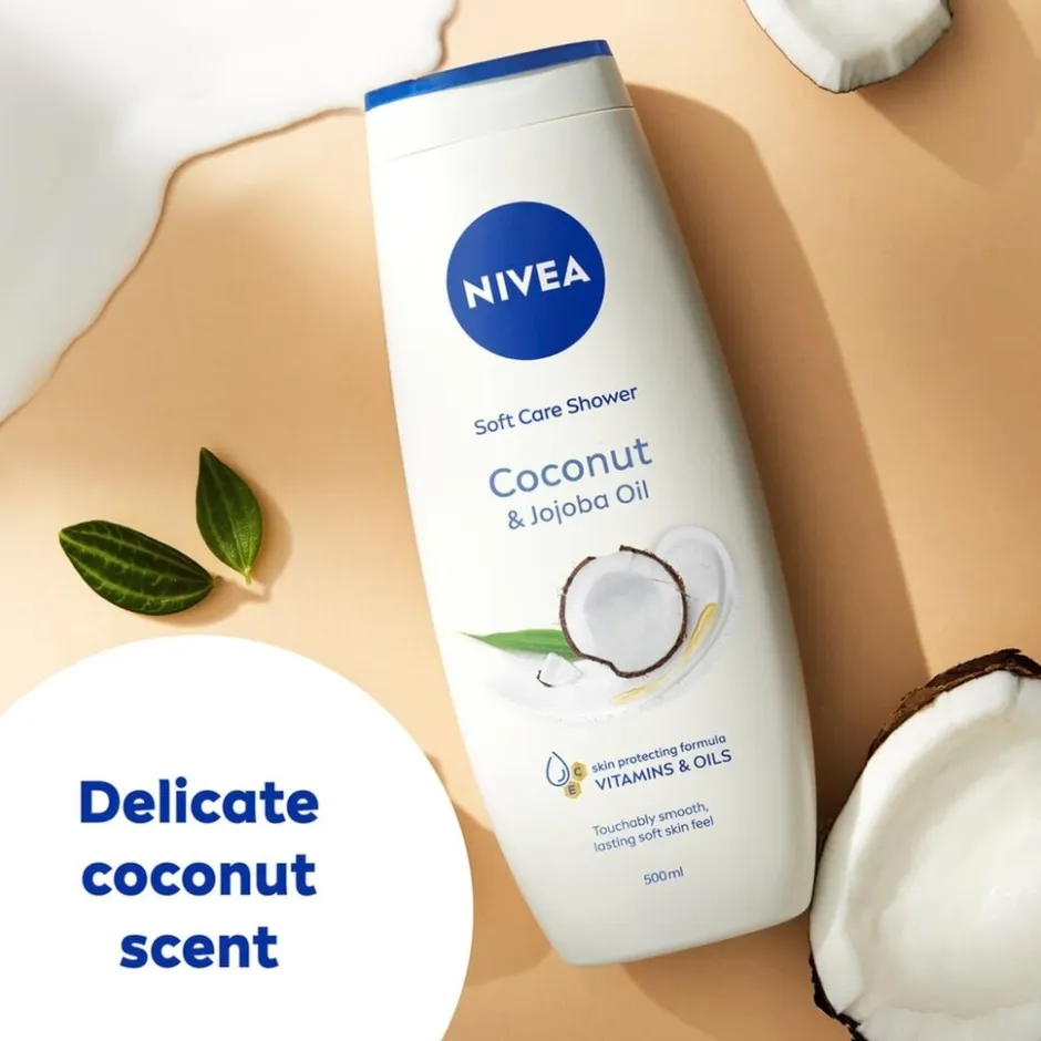 Nivea Soft Care Coconut & Jojoba Oil Showergel< Douchecrème|Douchegel