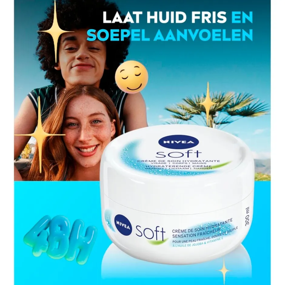 Nivea Soft Hydraterende Crème< Bodycremes