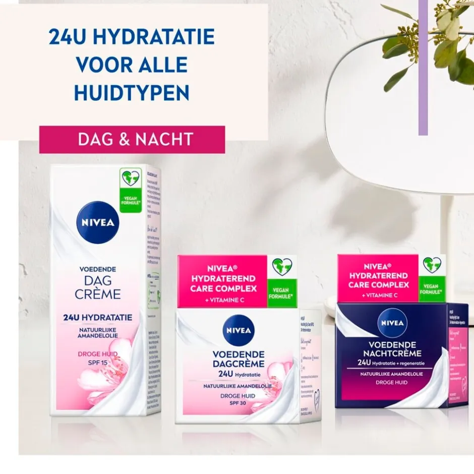 NIVEA SPF30 24H Hydration Voedende Dagcrème|Nivea Skincare Best