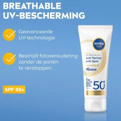 Nivea Sun Breathable UV Specialist Luminous630 Anti-Spot SPF50+ Zonnefluïde< Zonnebrand