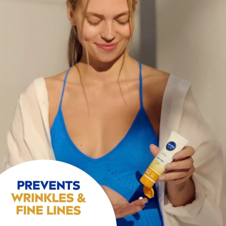 Uv Face Anti-Age Q10 SPF50 Zonnecrème|Nivea Sun Discount