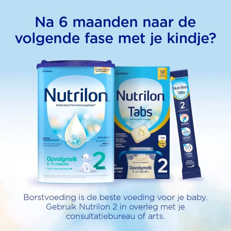 Nutrilon 1 Baby Opvolgmelk 0-6M Tabs< Zuigelingenmelk