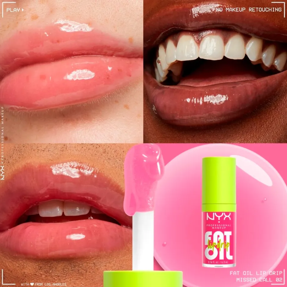NYX Professional Makeup 02 My Missed Calls Fat Oil Lip Drip Lipolie< Lipmake-Up