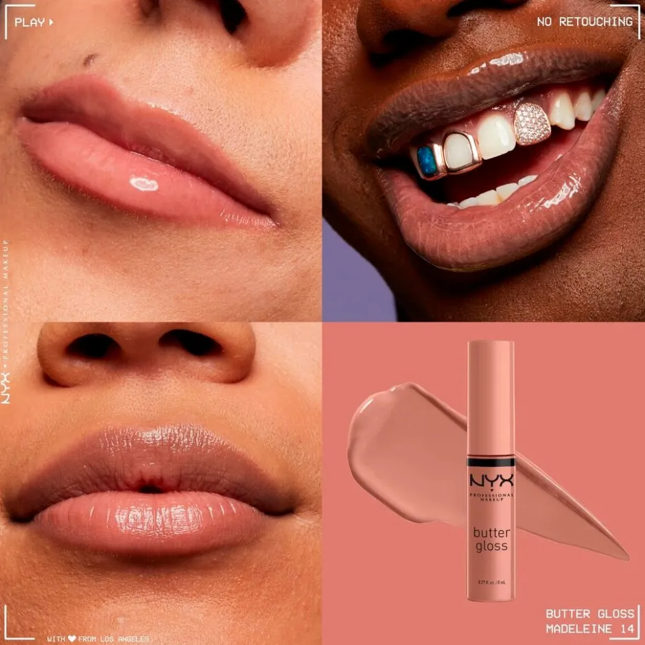 NYX Professional Makeup Butter Gloss 14 Madeleine Lipgloss< Lipmake-Up