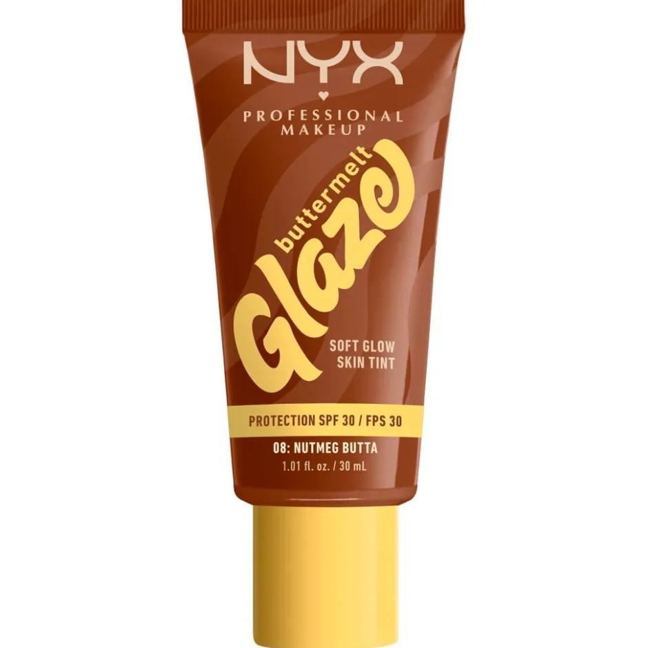 NYX Professional Makeup Buttermelt Glaze 8 Nutmeg Butta Skin Tint< Foundation