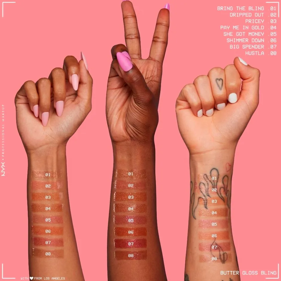 NYX Professional Makeup Butter Gloss Bling! 03 Pricey Lipgloss< Lipmake-Up