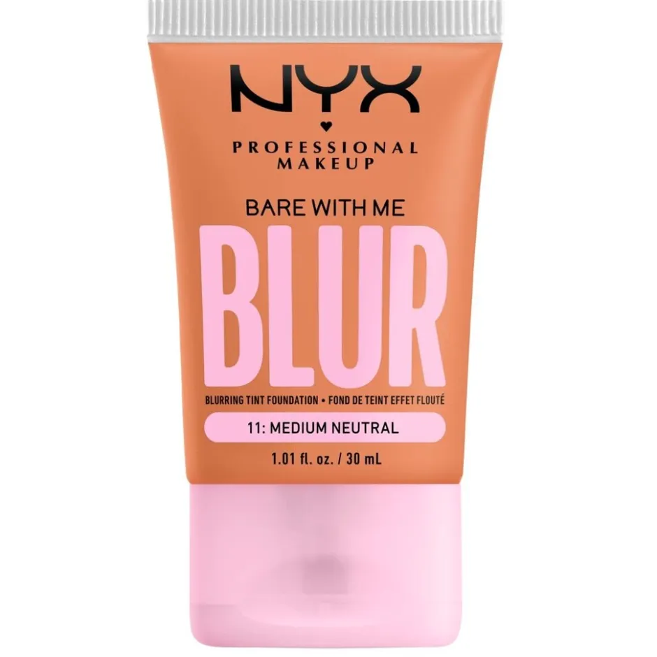 Bare With Me Blur 11: Medium Neutral Foundation|NYX Professional Makeup Online