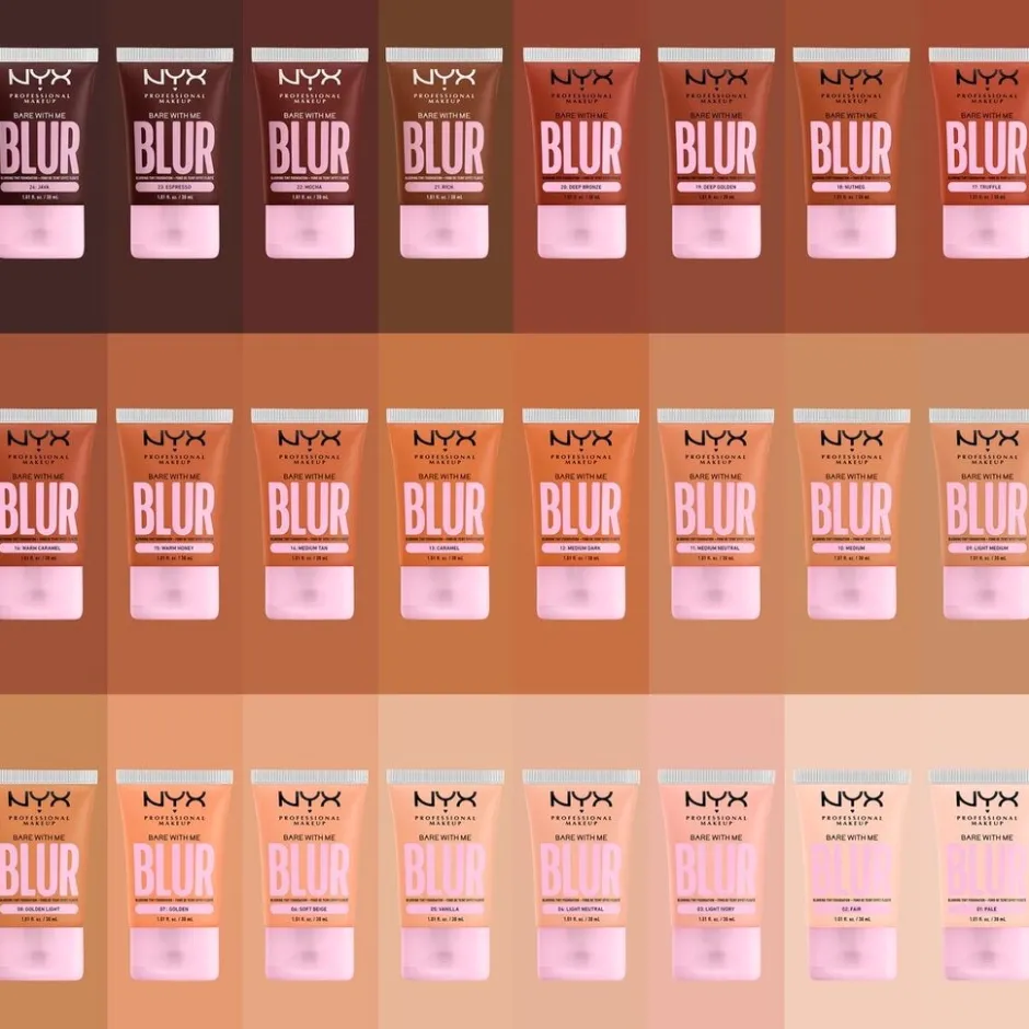 Bare With Me Blur 11: Medium Neutral Foundation|NYX Professional Makeup Online