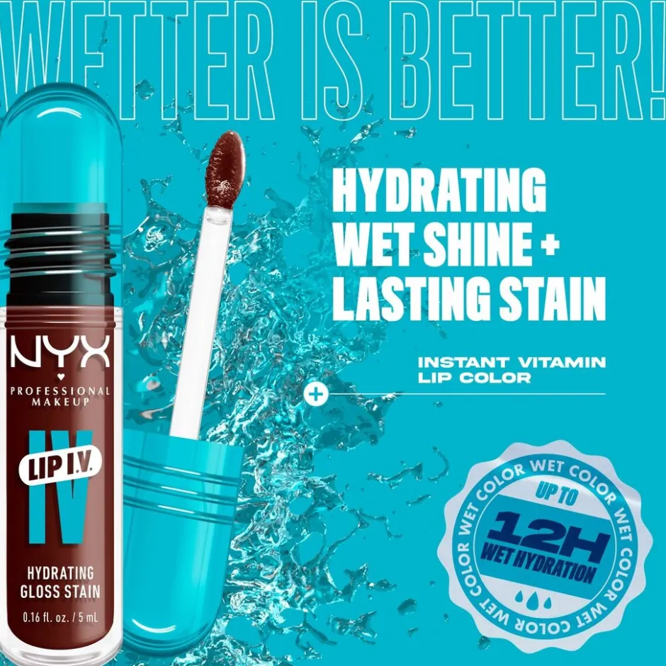 NYX Professional Makeup Lip IV 05 Mocha Me Wet Hydraterende Lipgloss< Lipmake-Up