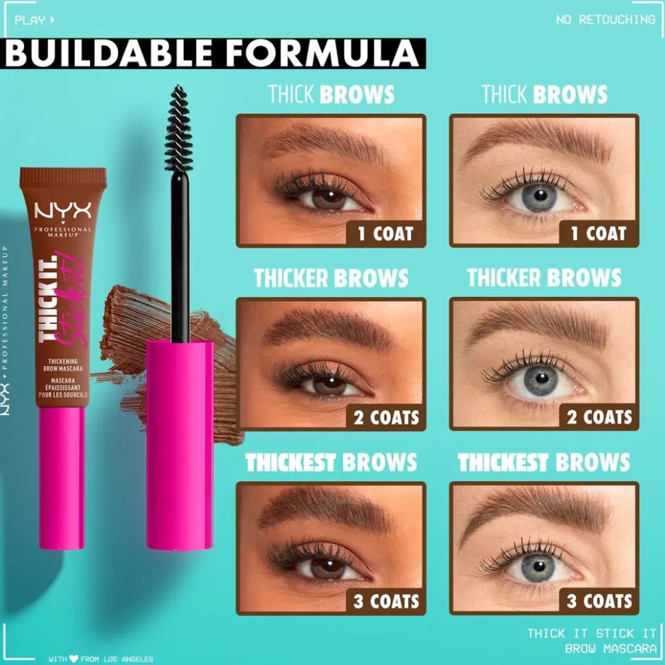 Thick It. Stick It! Black Brow Mascara|NYX Professional Makeup Sale