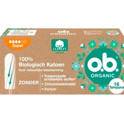 Ob o.b. Organic Cotton Super Tampons< Tampons
