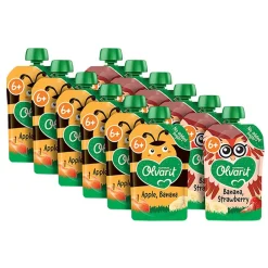 Olvarit 6+M Knijpfruit Variatiemenu< Fruithapjes