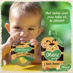 Olvarit 6+M Knijpfruit Variatiemenu< Fruithapjes