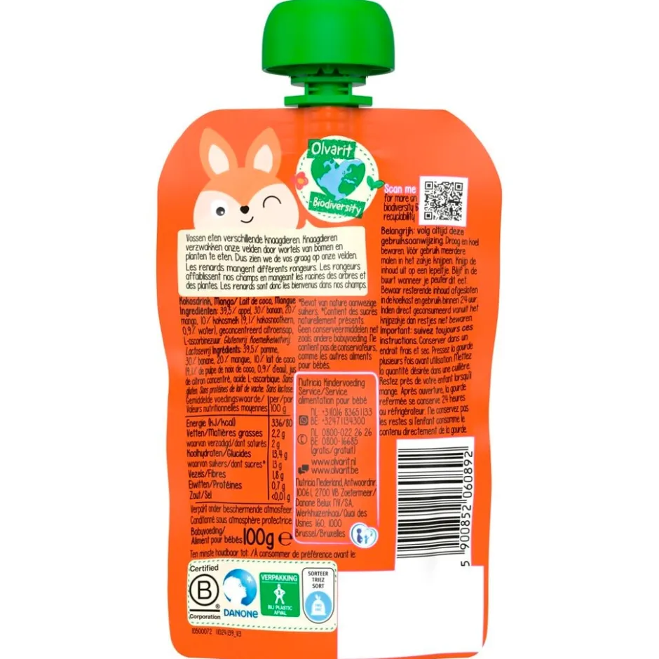 12+M Kokosmelk Mango Knijpfruit|Olvarit Outlet