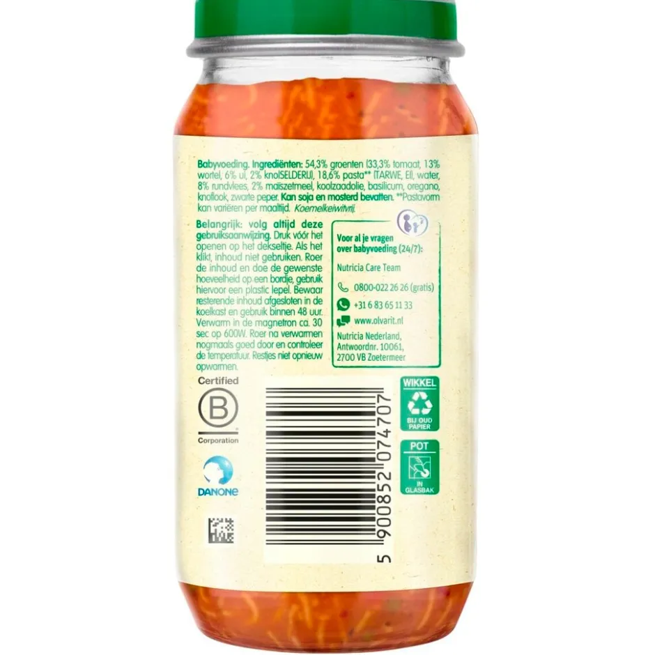 15+M Spaghetti Bolognese Maaltijdpotje|Olvarit New