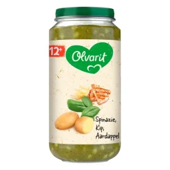 Olvarit 12+M Spinazie Kip Aardappel< Babymaaltijden