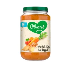 Olvarit 8+M Wortel Kip Aardappel< Babymaaltijden