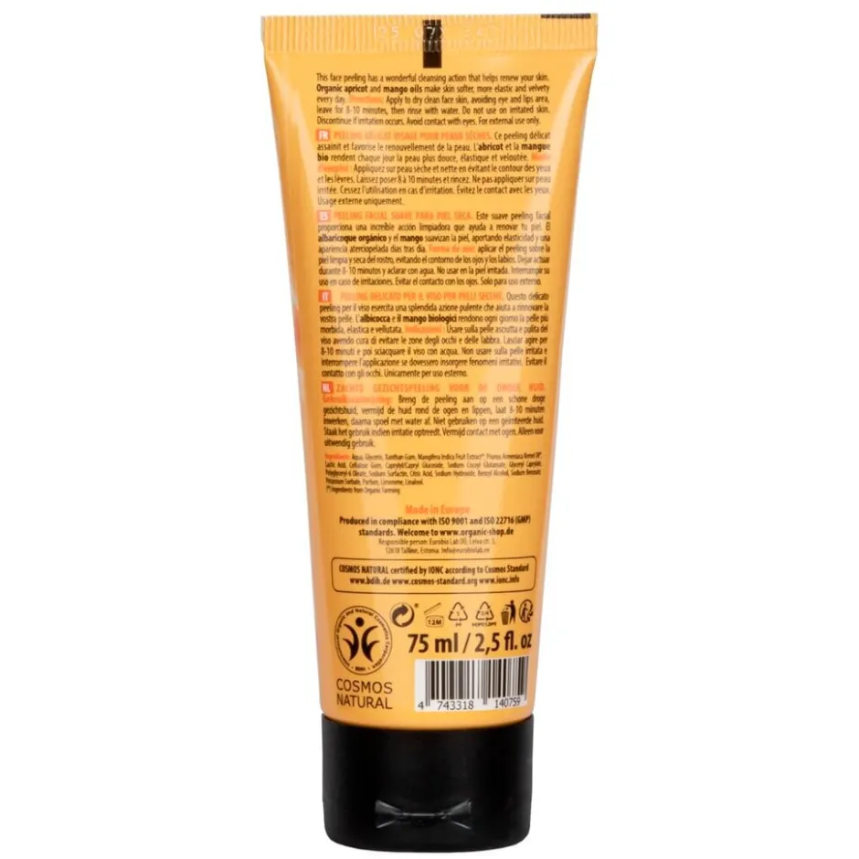 Organic Shop Apricot & Mango Delicate Face Peeling< Peeling|Gezichtsreiniging