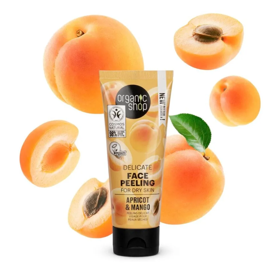 Organic Shop Apricot & Mango Delicate Face Peeling< Peeling|Gezichtsreiniging