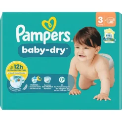 Pampers Baby-Dry Maat 3 Luiers< Luiers Maat 3