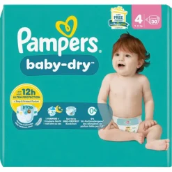 Pampers Baby-Dry Maat 4 Luiers< Luiers Maat 4