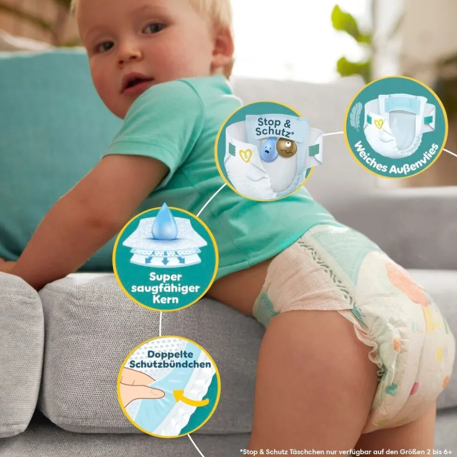 Baby-Dry Maat 2 Luiers|Pampers Hot