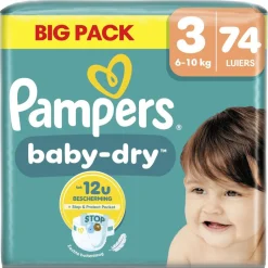 Pampers Baby-Dry Maat 3 Luiers< Luiers Maat 3
