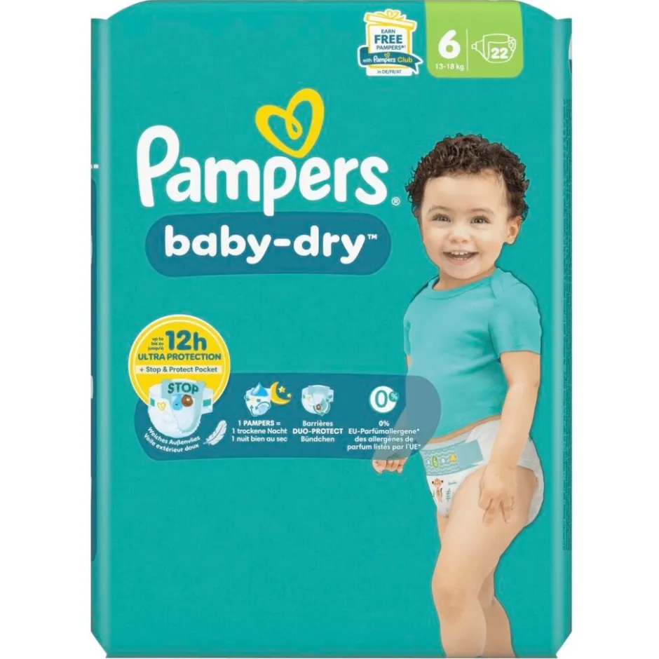 Baby-Dry Maat 6 Luiers|Pampers Best