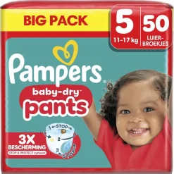 Pampers Baby-Dry Pants Maat 5 Luierbroekjes< Luierbroekjes Maat 5