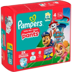 Pampers Baby-Dry Paw Patrol Pants Maat 4 Luierbroekjes< Luierbroekjes Maat 4