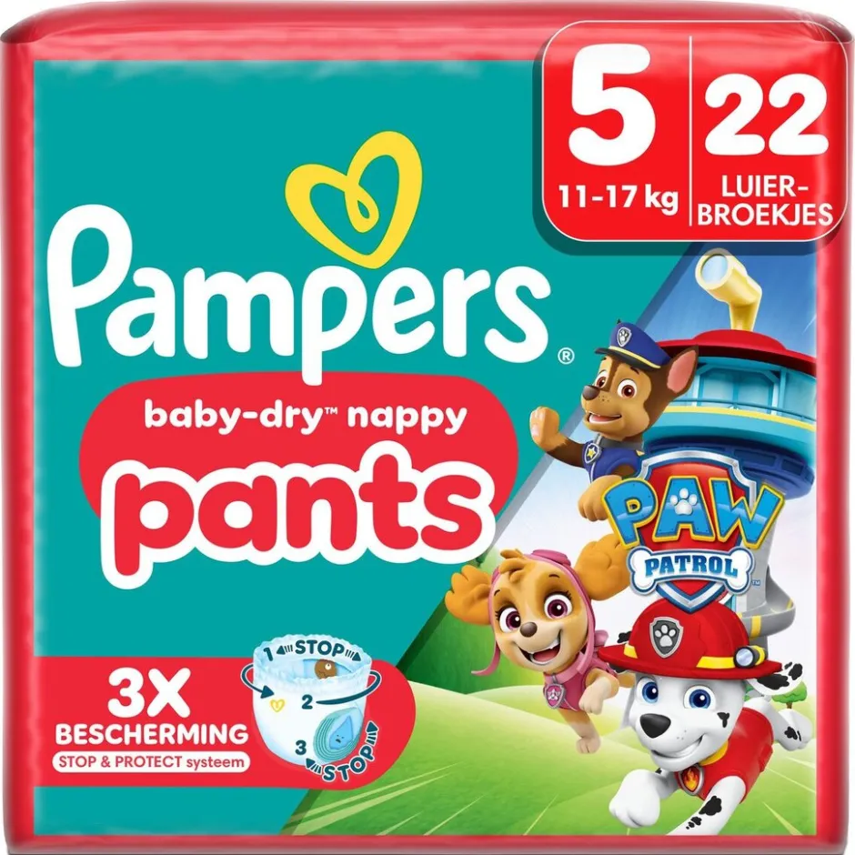 Pampers Baby-Dry Paw Patrol Pants Maat 5 Luierbroekjes< Luierbroekjes Maat 5
