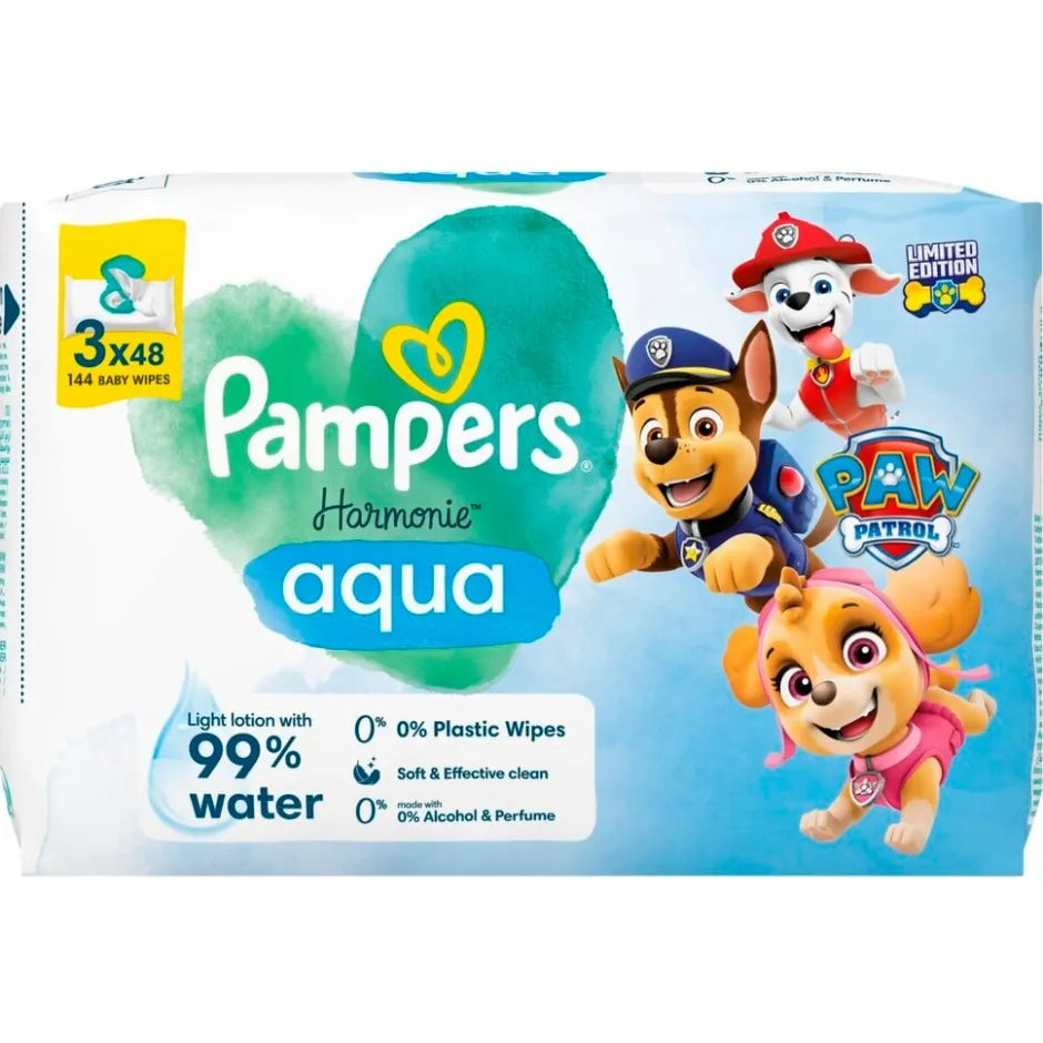 Pampers Harmonie Aqua Paw Patrol Babydoekjes< Billendoekjes